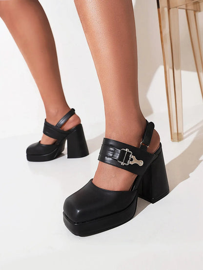 Funki Findz | Shoes | Women's High Stylish Chunky Dress Shoes