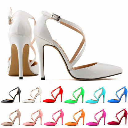 Funki Findz | Shoes | Women's Cross Strap Pointy Toe Sandals