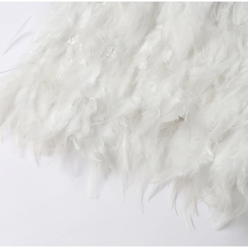Funki Findz | Dresses | Women's Sequin Feather Fringe Dress