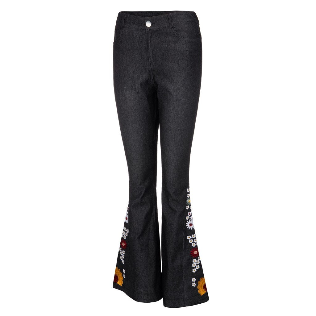 Funki Findz | Pants | Women's Boho Hippy Embroidered Jeans