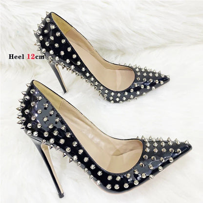 Funki Findz | Shoes | Women's Spikes Rivets Super High Stilettos