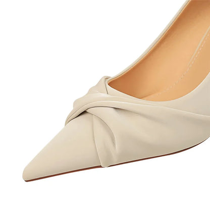 Funki Findz | Shoes | Women's Bow Twist High Stiletto Pumps