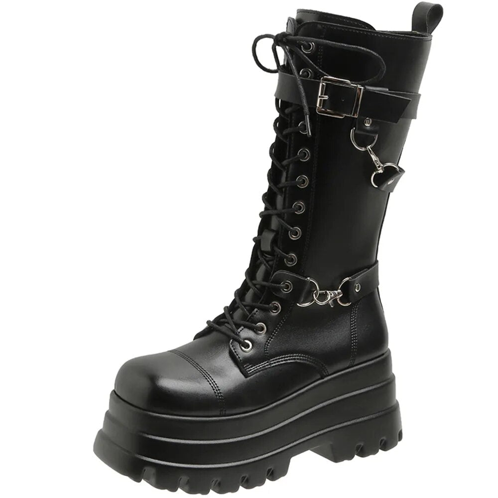 Funki Findz | Boots | Women's Gothic Punk Retro Biker Boots