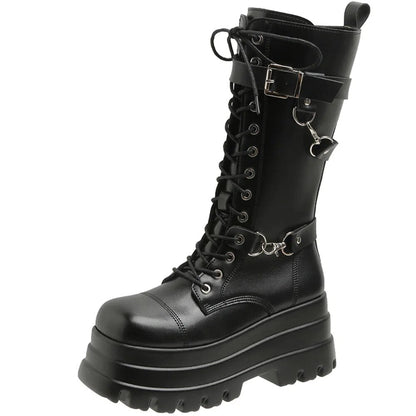 Funki Findz | Boots | Women's Gothic Punk Retro Biker Boots