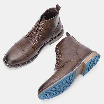 Funki Findz | Boots | Men's Faux Leather Smart Dress Boots