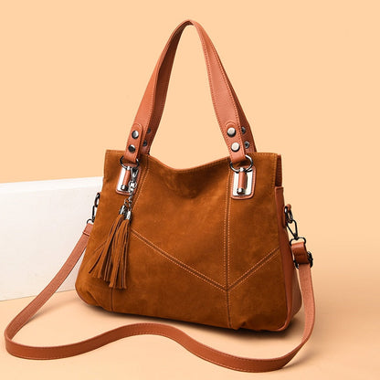 Funki Findz | Bags | Handbags | Women's Suede Shoulder Bag