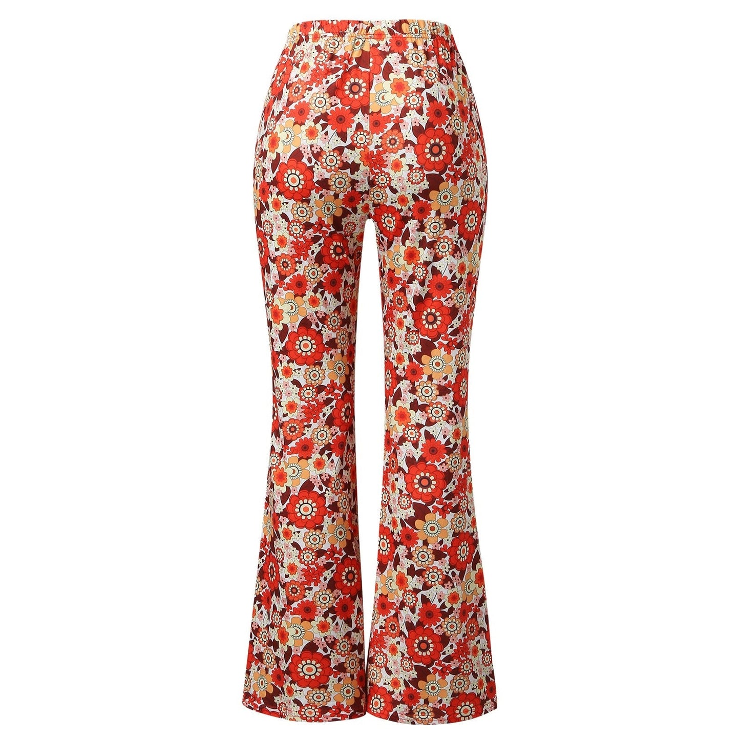 Funki Findz | Pants | Women's Funky Floral Boho Flared Trousers