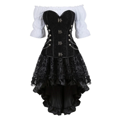 Funki Findz | Dresses | Women's Steampunk Top Corset Skirt Set
