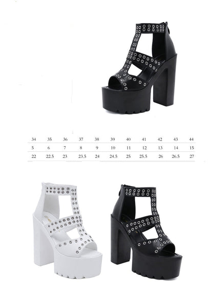 Funki Findz | Shoes | Women's Gothic Summer Platform Sandals