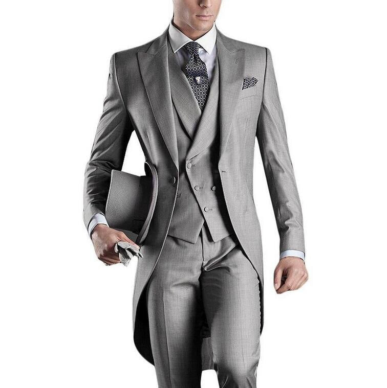 Funki Findz | Suits | Men's Custom 3 Pcs Grooms Suit | Tailcoat