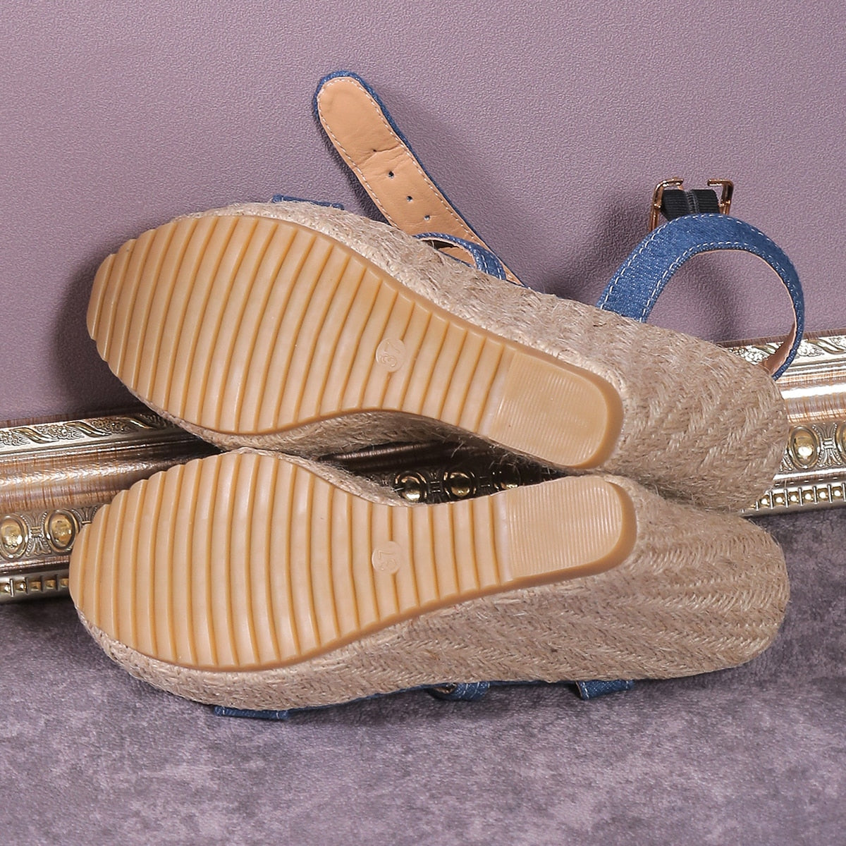 Funki Findz | Shoes | Women's Denim Fashion Wedge Sandals