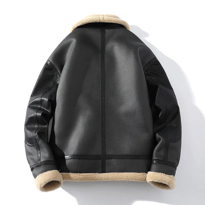 Funki Findz | Jackets | Men's Faux Leather and Sheepskin Jacket