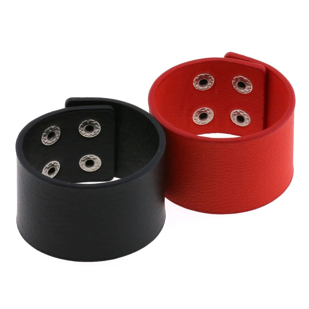 Funki Findz | Bracelets | Men's Women's Punk Wide Leather Cuff
