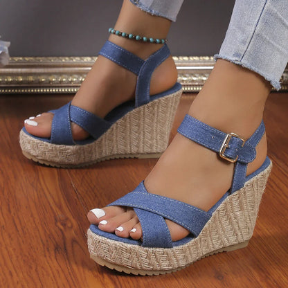 Funki Findz | Shoes | Women's Open Toe High Wedge Sandals
