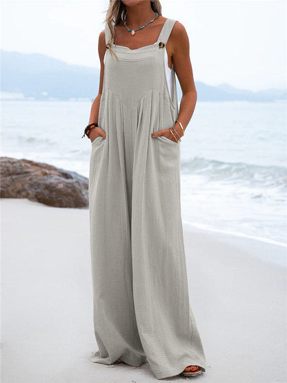 Funki Findz | Pants | Women's Elegant Wide Leg Bib Romper