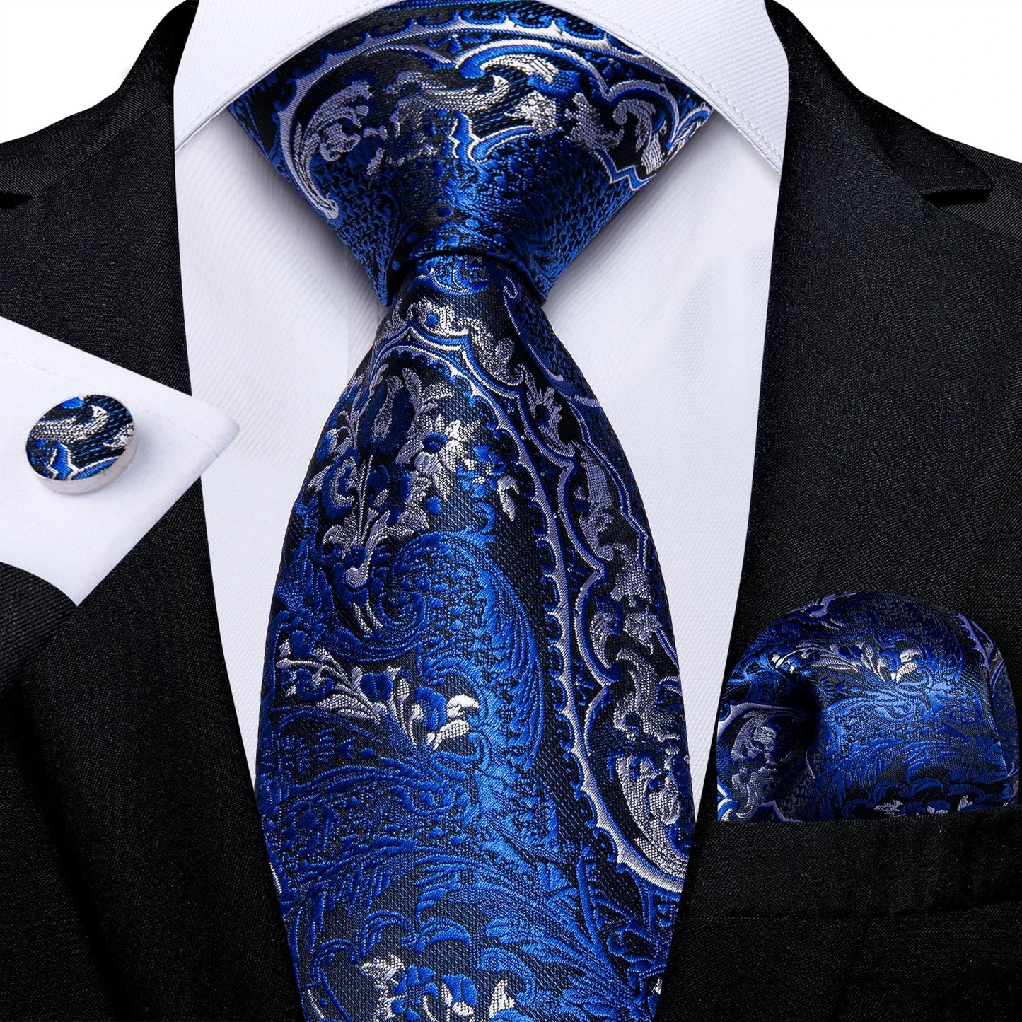 Funki Findz | Neckties | Men's 3Pcs Paisley Wedding Tie Sets
