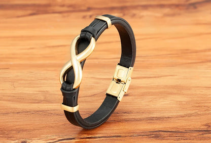 Funki Findz | Bracelets | Unisex Leather Infinity Symbol Bracelets