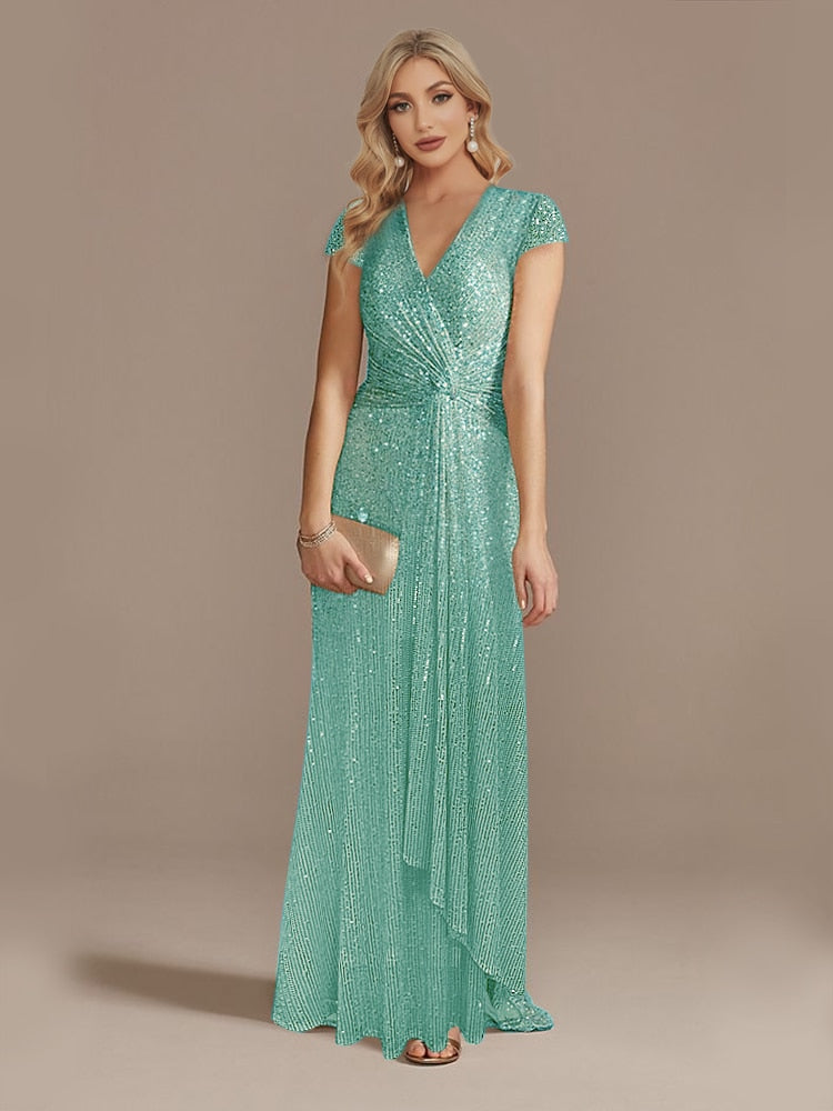Funki Findz | Dresses | Women's Elegant Long Sequin Dress