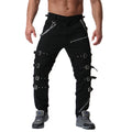 Funki Findz | Pants | Men's Gothic Punk Buckle Strap Zip Pants