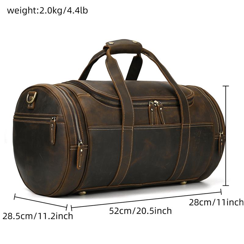 Funki Findz | Bags | Travel Bags | Men's Leather Overnight Bag