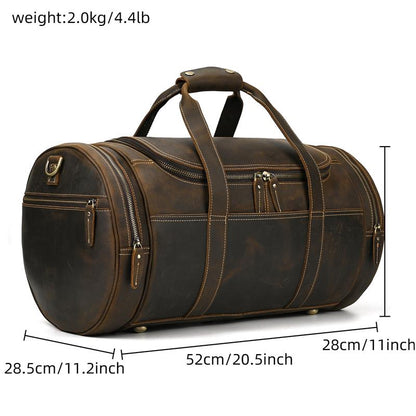 Funki Findz | Bags | Travel Bags | Men's Leather Overnight Bag