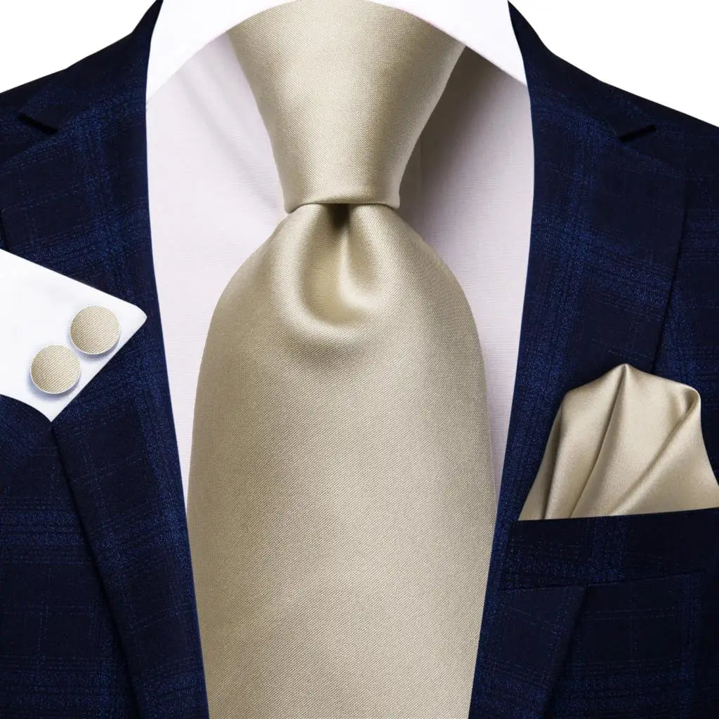 Funki Findz | Neckties | Men's 3pcs White Silk Wedding Tie Sets