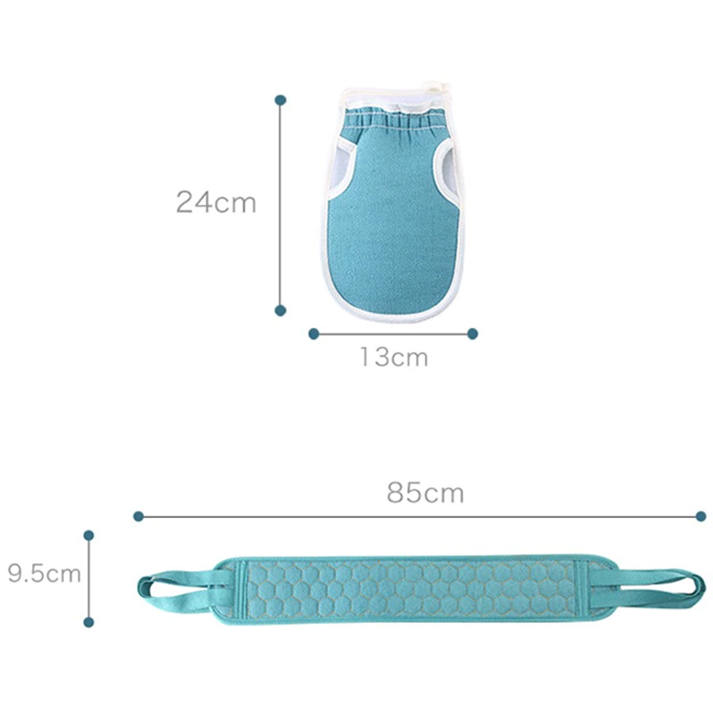 Funki Buys | Back Scrubber | Soft Loofah Bath Brush 3 Pcs Set Back Scrubber Belt
