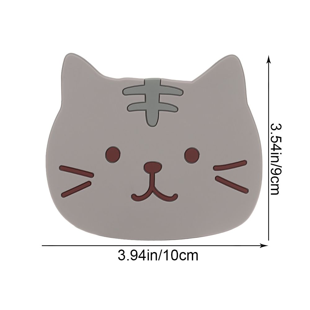 Funki Findz | Coasters | Cute Cartoon Cat Face Cup Mats 6 Pcs