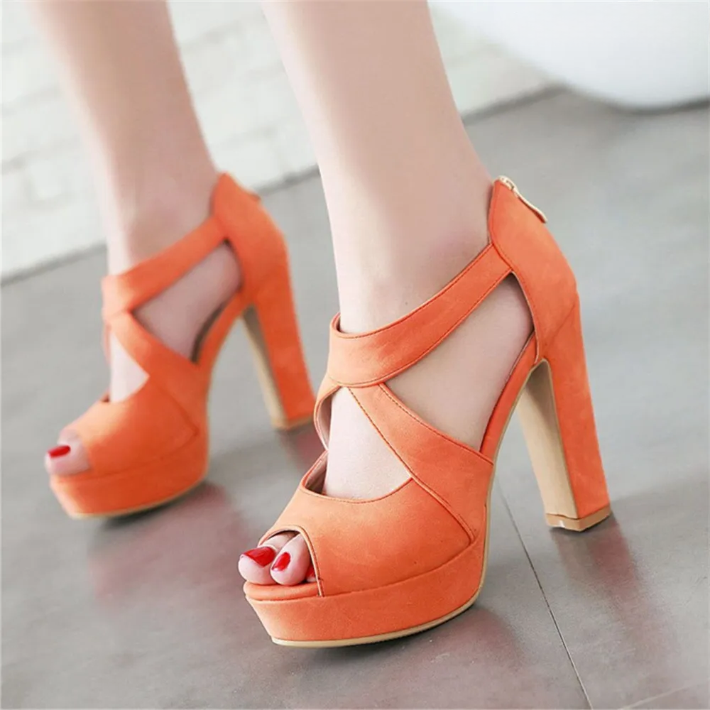 Funki Findz | Shoes | Women's Block Heel High Platform Sandal