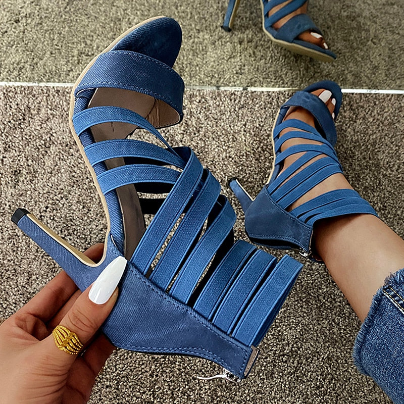 Funki Findz | Shoes | Women's Strappy High Heel Sandals