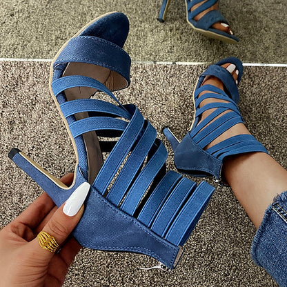 Funki Findz | Shoes | Women's Strappy High Heel Sandals