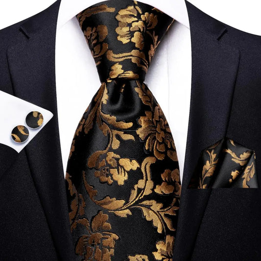 Funki Findz | Neckties | Men's 100% Silk Luxury 3Pcs Tie Sets