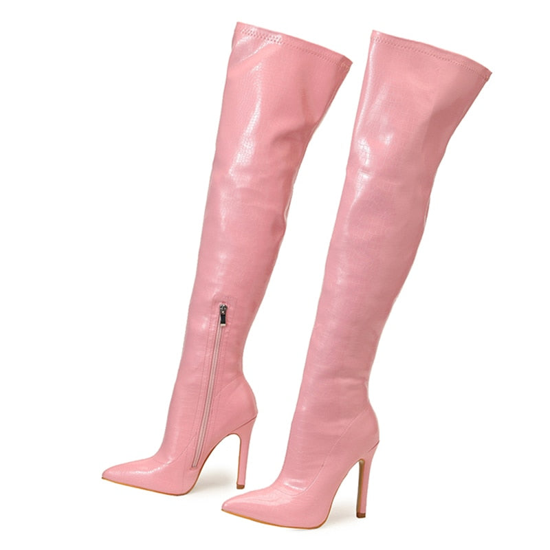 Funki Findz | Boots | Women's Over-the-Knee High Stiletto Boots