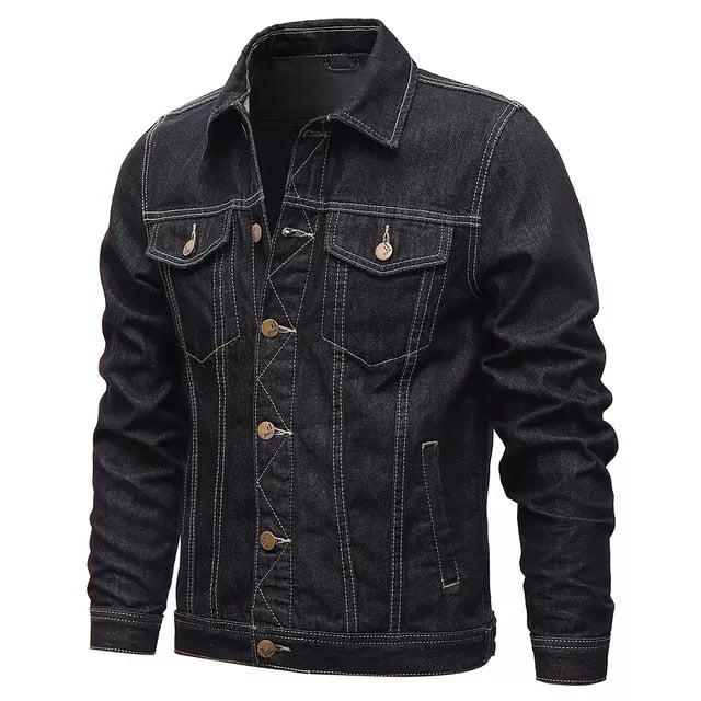 Funki Findz | Jackets | Men's Classic Denim Slim Fit Jacket 5XL