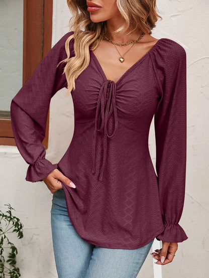 Funki Findz | Shirts | Women's Fashion A Line Drawstring Blouse