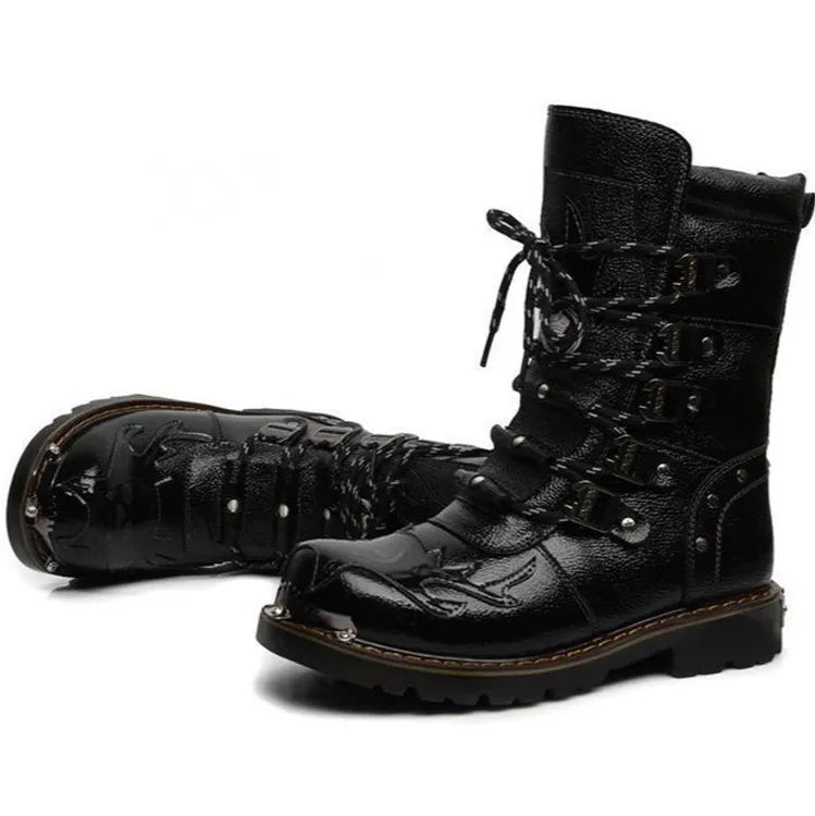 Funki Findz | Boots | Men's Genuine Leather Motorcycle Boots
