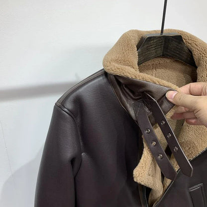 Funki Findz | Jackets | Men's Faux Leather Fleece Bomber Jacket