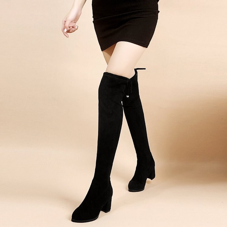 Funki Findz | Boots | Women's Thigh High Block Heel Boots 4|6|8