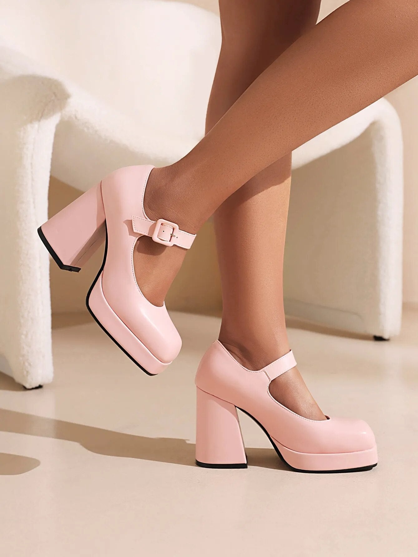Funki Findz | Shoes | Women's Chunky Heel Platform Mary Janes
