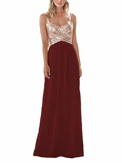 Funki Findz | Dresses | Women's Sequin Prom Bridesmaid Dress