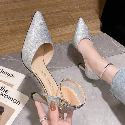 Funki Findz | Shoes | Women's Sparkly Gold Silver Bridal Heels