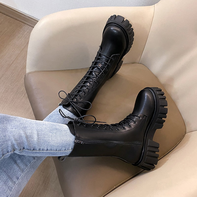 Funki Findz | Boots | Women's Gothic Punk Chunky Platform Boot