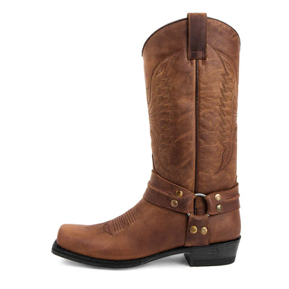 Funki Findz | Boots | Men's Embroidered Cowboy Pull On Boots