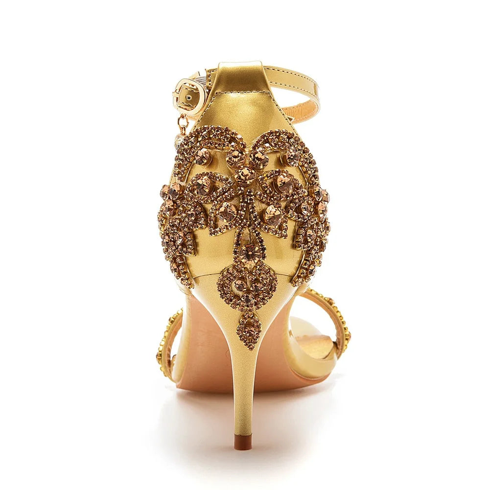 Funki Findz | Shoes | Women's Bridal Beaded Low Heel Sandals