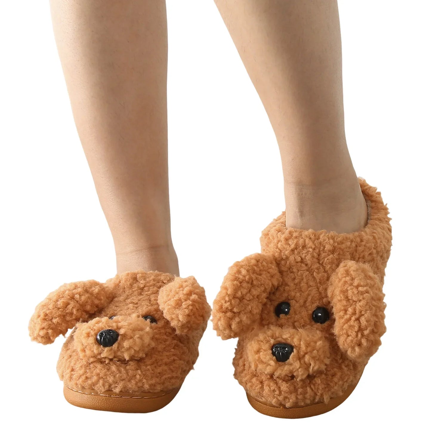 Funki Findz | Shoes | Women's Fluffy Cartoon Dog Fur Slippers