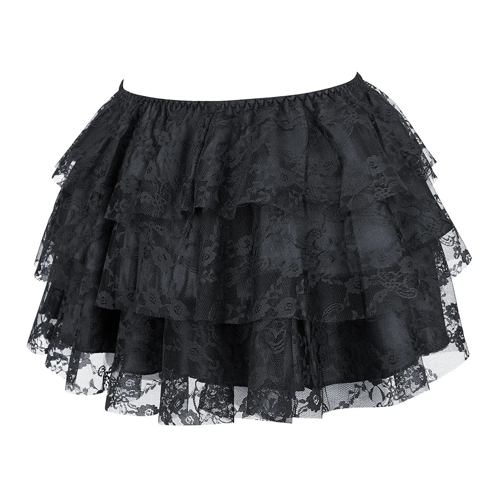 Funki Findz | Dresses | Women's Gothic Satin Lace Corset Dress