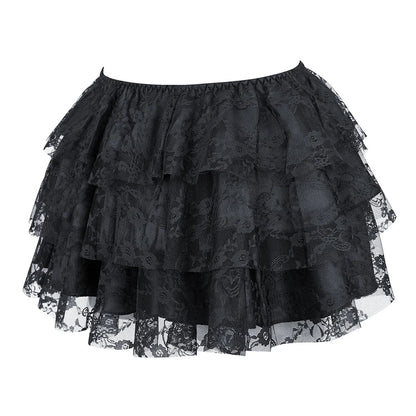 Funki Findz | Dresses | Women's Gothic Satin Lace Corset Dress