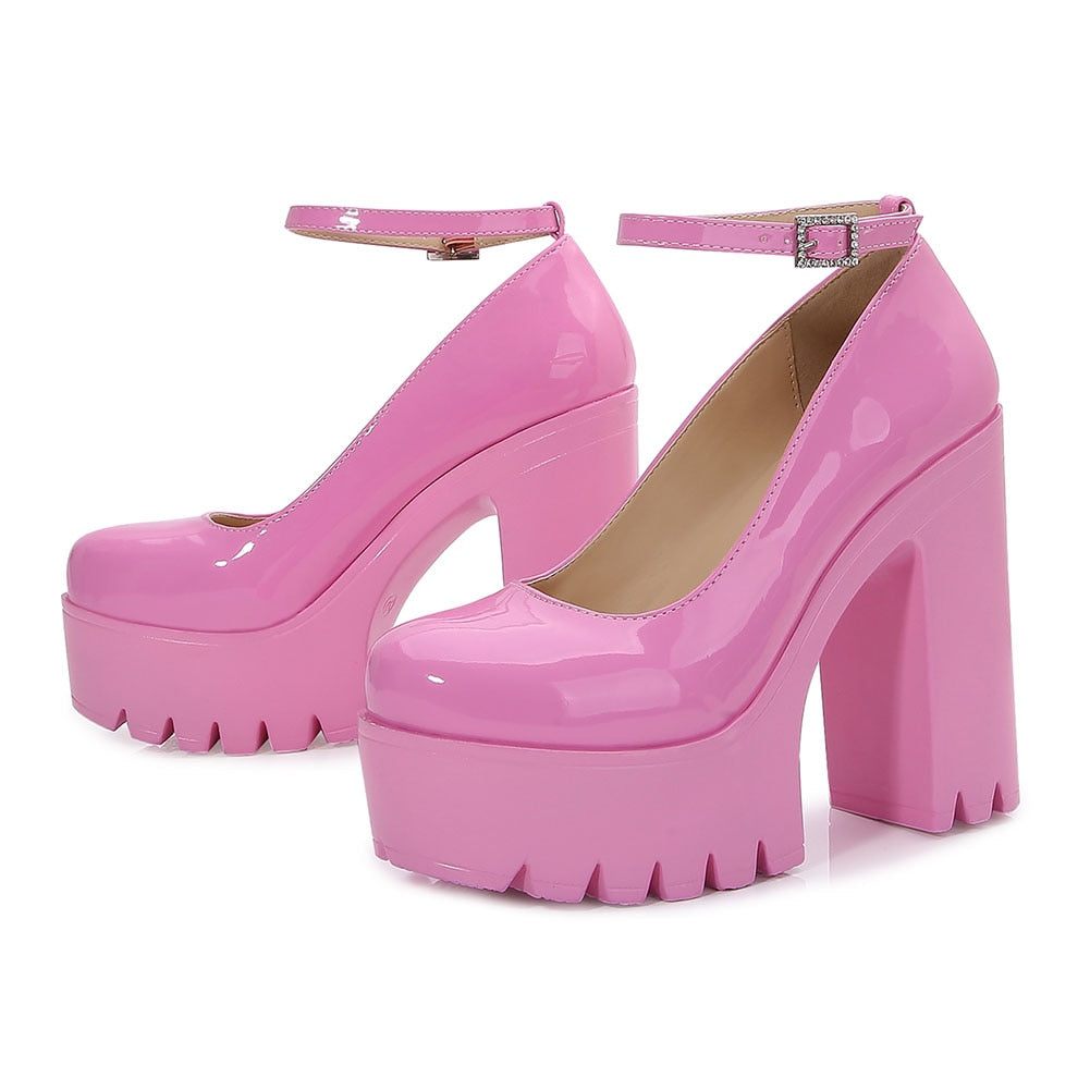 Funki Findz | Shoes | Women's High Platform Buckle Strap Shoes