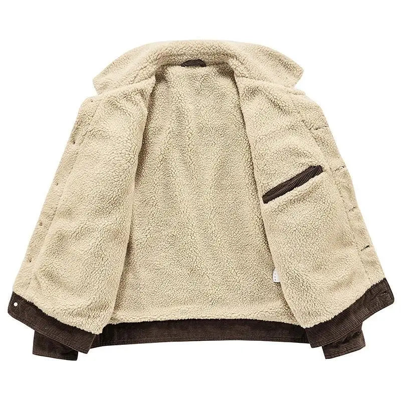 Funki Findz | Jackets | Men's Corduroy Fleece Winter Jacket