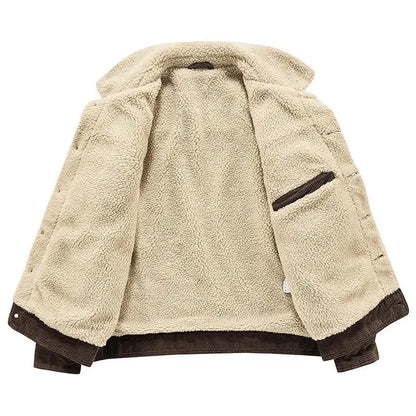Funki Findz | Jackets | Men's Corduroy Fleece Winter Jacket